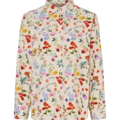 MARTA DU CHATEAU dame skjorte MdcMagnolia 258042V - Beige Print Best