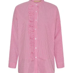 MARTA DU CHATEAU dame skjorte MdcFina - Fuxia Stripe New