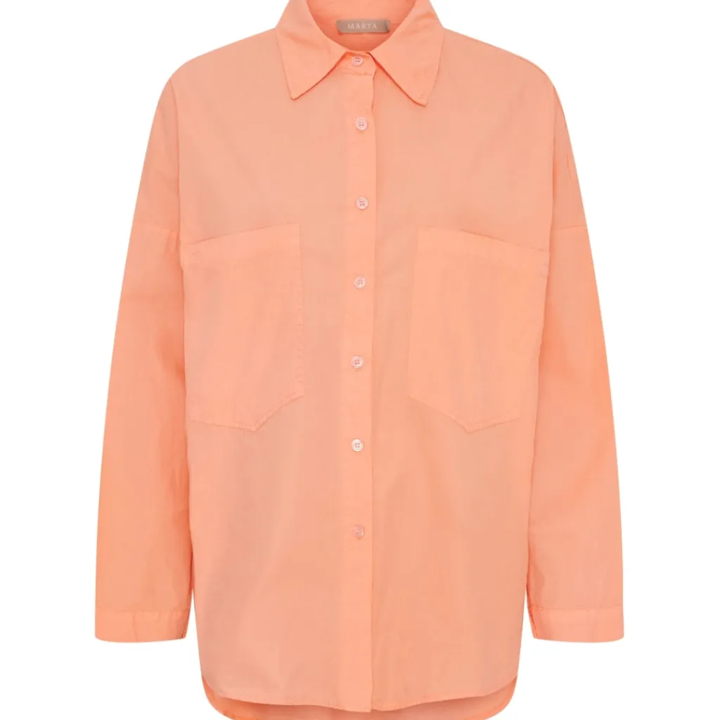 MARTA DU CHATEAU dame skjorte MdcCecile 85530 - Salmone2194 Hot