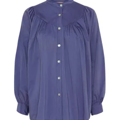 MARTA DU CHATEAU dame skjorte MdcLina - Blue New