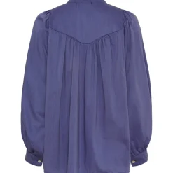 MARTA DU CHATEAU dame skjorte MdcLina - Blue New