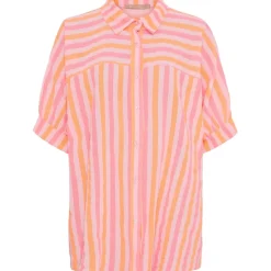 MARTA DU CHATEAU dame skjorte MdcVirginia 7345 - Fuxia Stripe New