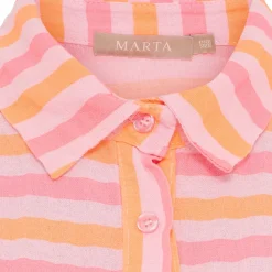 MARTA DU CHATEAU dame skjorte MdcVirginia 7345 - Fuxia Stripe New