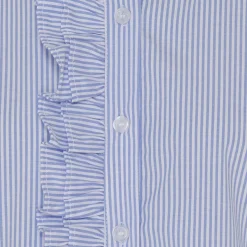 MARTA DU CHATEAU dame skjorte MdcFina - Sky Blue Stripe Sale