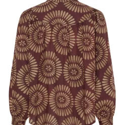MARTA DU CHATEAU dame skjorte MdcRomy 28474M- - Bordeaux New