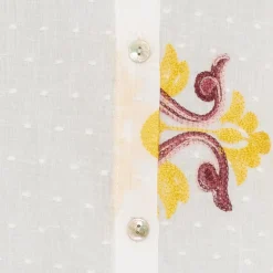 MARTA DU CHATEAU dame skjorte MdcEster 5155 - White Multi Fiorentina Clearance