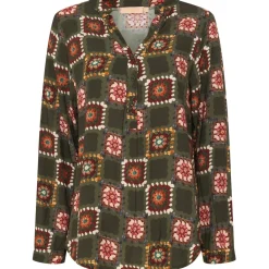 MARTA DU CHATEAU dame skjorte - 8128 - Military Check Best