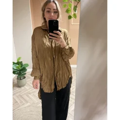 MARTA DU CHATEAU dame skjorte - R83215TZ - Camel Best