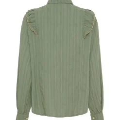 MARTA DU CHATEAU dame skjorte MdcLaurette 6843 - Military/Beige Best