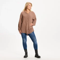 MARTA DU CHATEAU dame skjorte 7049 - Cappucino