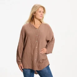 MARTA DU CHATEAU dame skjorte 7049 - Cappucino