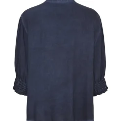 MARTA DU CHATEAU dame skjorte MdcUnnur 6317 - Blue Scuro CW Discount