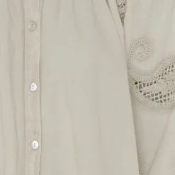 MARTA DU CHATEAU dame skjorte MdcPatty - Beige Clearance