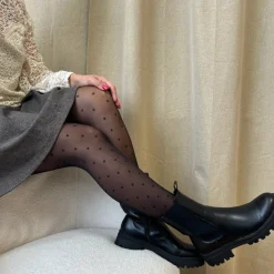 MARTA DU CHATEAU dame strømpebukser 20 DEN MdcChris 121-CD22PO1 - Black Dot Best