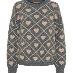 MARTA DU CHATEAU dame strik MdcFeray 8151 - Grigio9513/Beige9504 Online