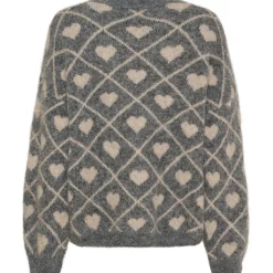 MARTA DU CHATEAU dame strik MdcFeray 8151 - Grigio9513/Beige9504 Online