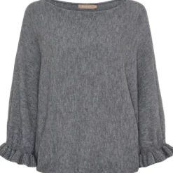 MARTA DU CHATEAU dame strik MdcElderflower 30003 - GrigioAntracite2901 New