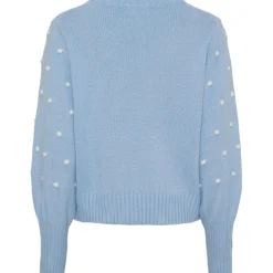 MARTA DU CHATEAU dame strik MdcAlisee 5246 - Celeste/Bianco Discount