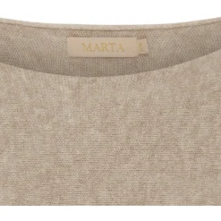 MARTA DU CHATEAU dame strik MDCDagmar 5001 - Medium Beige Sale