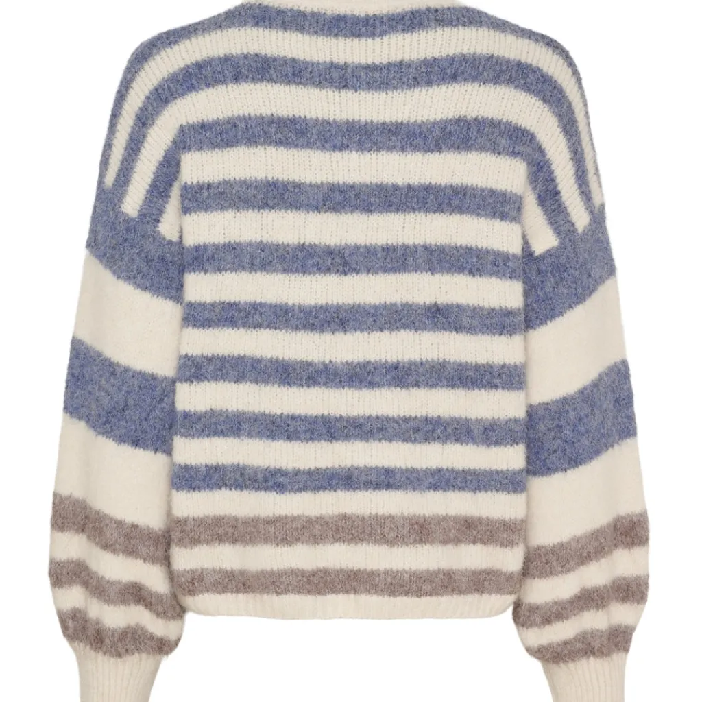 MARTA DU CHATEAU dame strik MdcCassie 8130 - Beige/Jeans8819/Fango8804 Discount