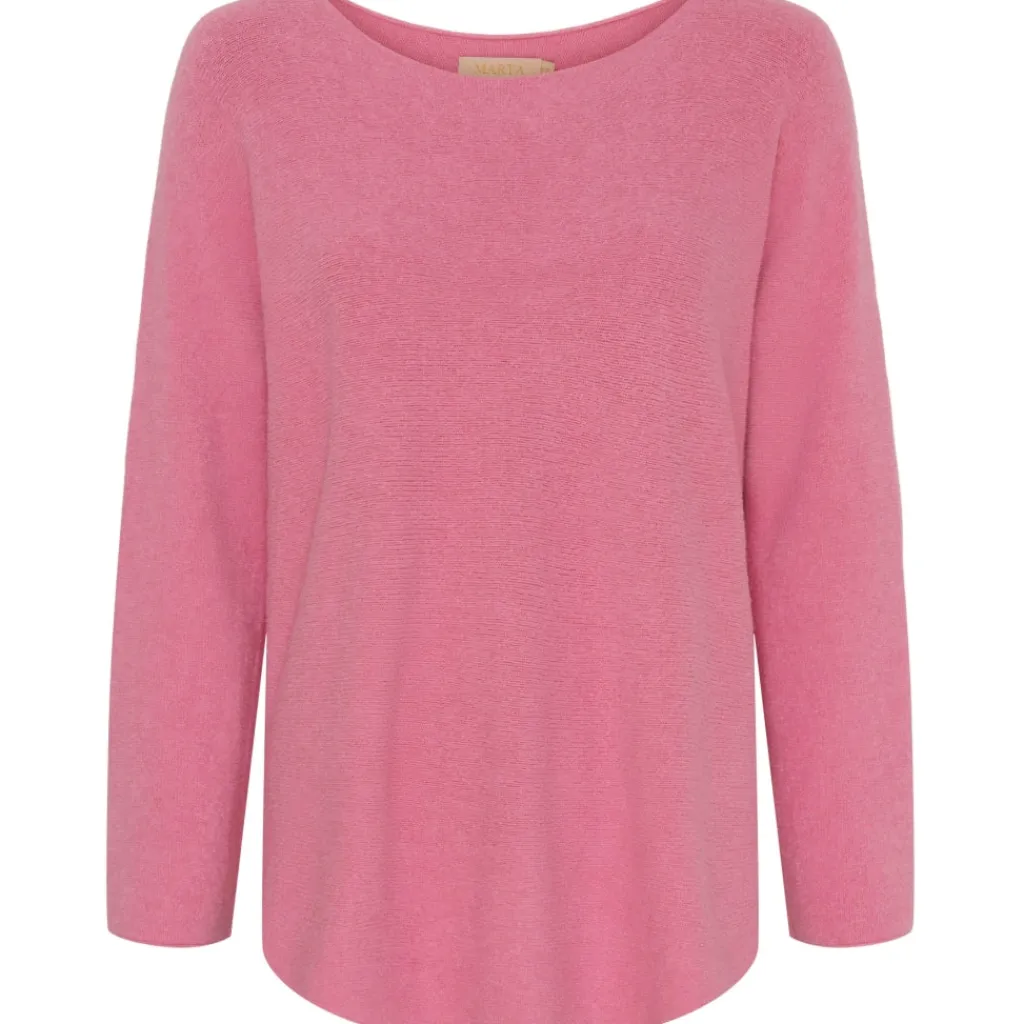 MARTA DU CHATEAU dame strik MDCDagmar 5001 - DarkBubblegum7242