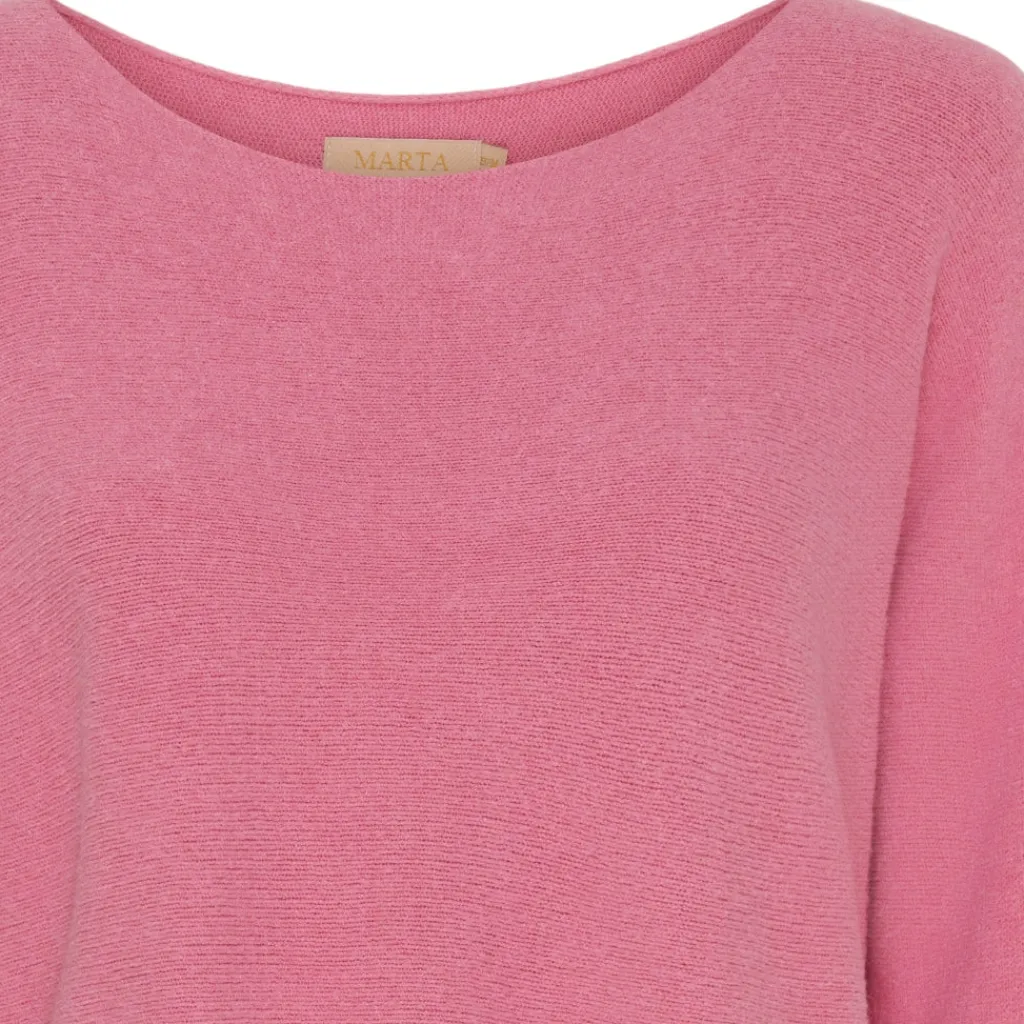 MARTA DU CHATEAU dame strik MDCDagmar 5001 - DarkBubblegum7242