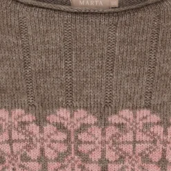 MARTA DU CHATEAU dame strik MdcBruna 8154 - Fango/Rose