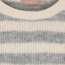 MARTA DU CHATEAU dame strik MdcCassie 8130 - Beige/Grigio8808/Orange8823 Sale