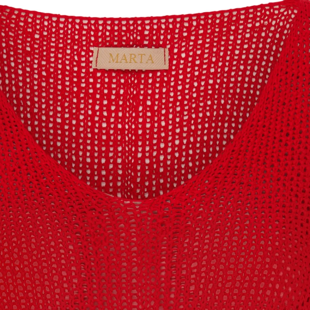 MARTA DU CHATEAU dame strik 7010 - Rosso116 Sale