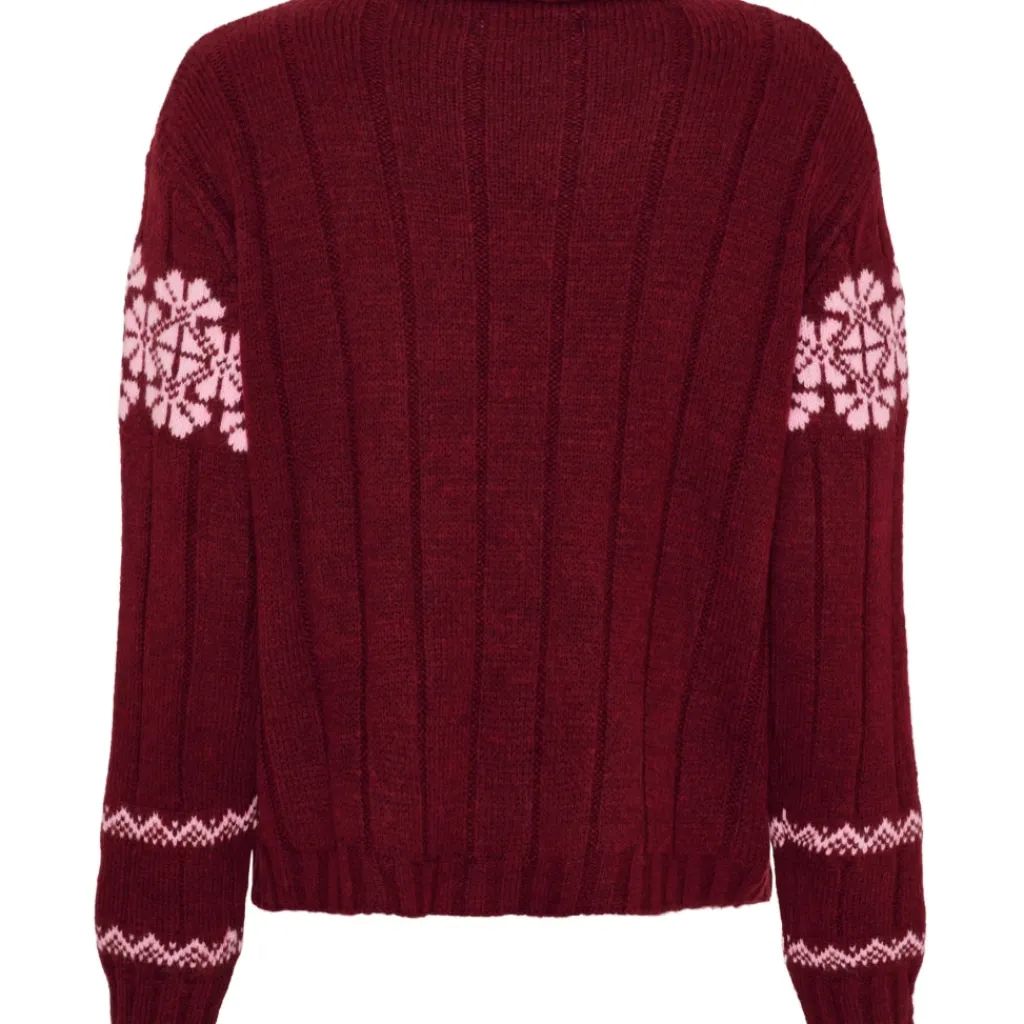 MARTA DU CHATEAU dame strik MdcBruna 8154 - Bordeaux/Pink Sale