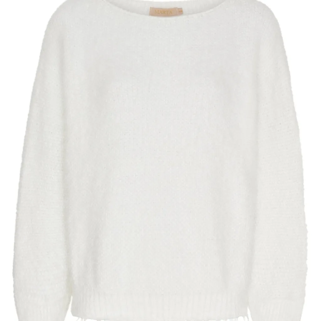 MARTA DU CHATEAU dame strik MdcAnouk 8038 - White Best