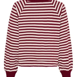 MARTA DU CHATEAU dame sweatshirt MdcFenja 38817 - Bordeaux/Moro Clearance