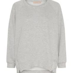 MARTA DU CHATEAU dame sweatshirt MdcCerise 258026 - GreyMelange02 Online