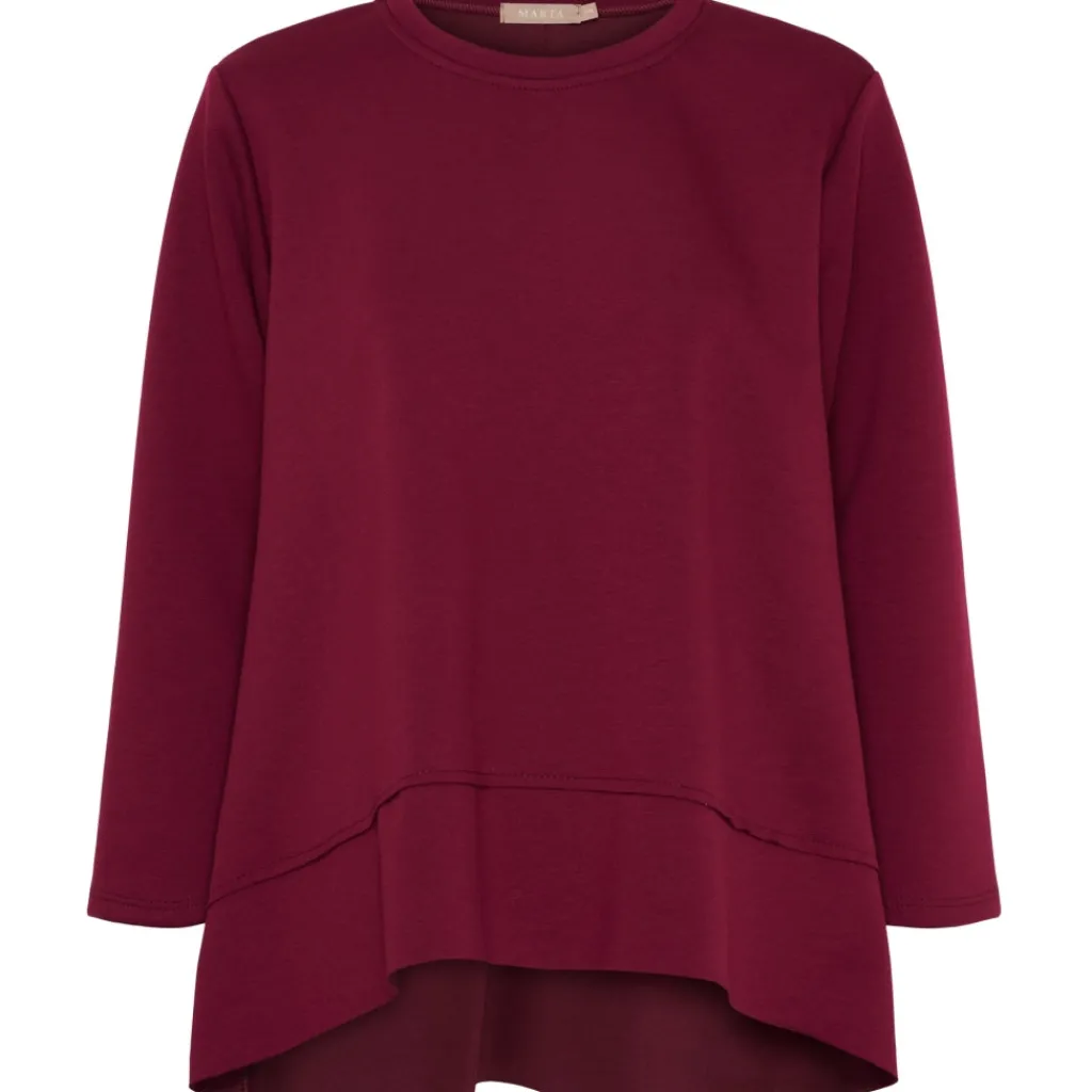 MARTA DU CHATEAU dame sweatshirt MdcPine 85783-1 - Bordeaux6269 Clearance