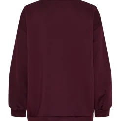 MARTA DU CHATEAU dame sweatshirt MdcHibiscus 22659 - Bordeaux