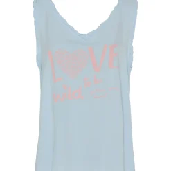 MARTA DU CHATEAU dame top MdcMartina - Celeste 401/Rosa Print Best