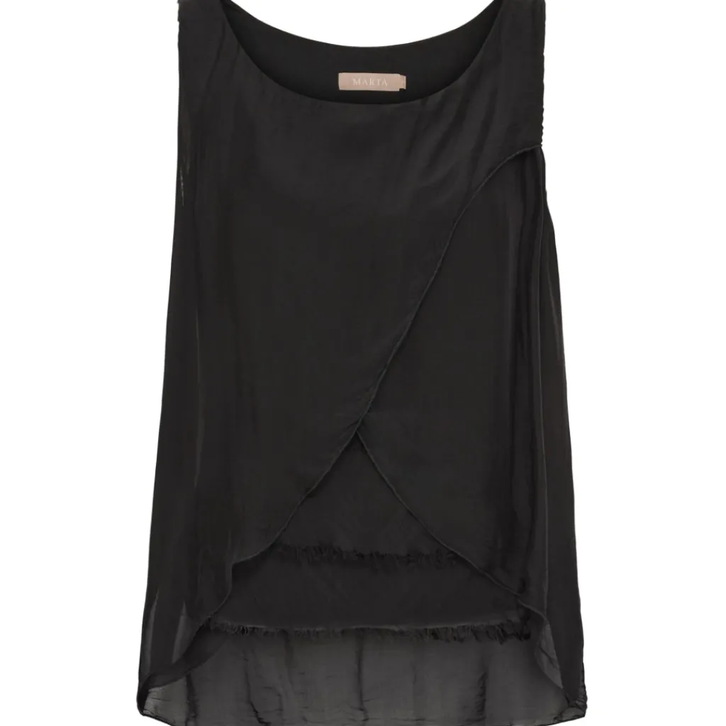 MARTA DU CHATEAU dame top MdcLaila 9119 - Black Discount