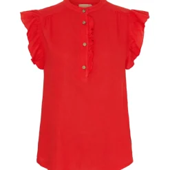 MARTA DU CHATEAU dame top Mdclise - Red New