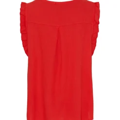 MARTA DU CHATEAU dame top MdcElke - Rosso Sale