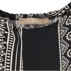 MARTA DU CHATEAU dame top MdcTanya 258620 - Black/WhiteMC1488 Discount