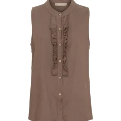 MARTA DU CHATEAU dame top MdcMalene 258356 - Cold brown Hot