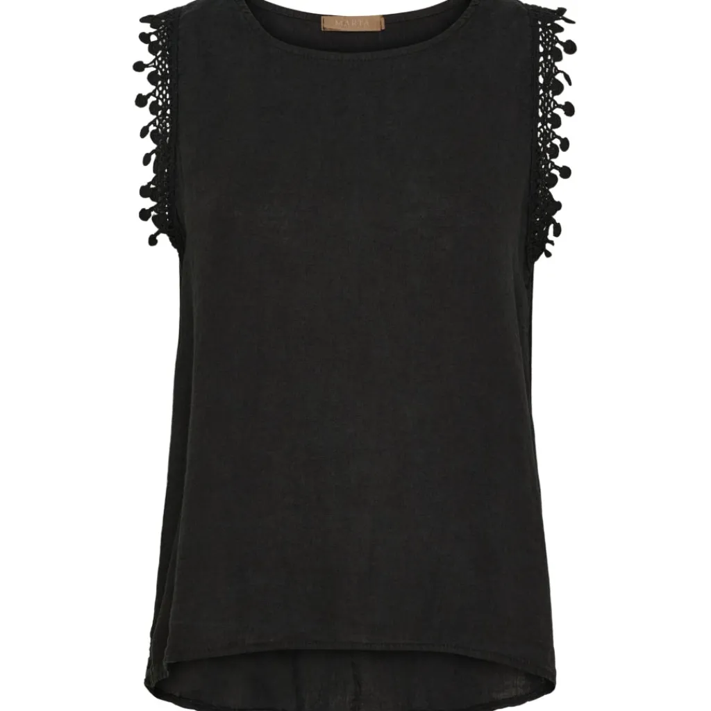 MARTA DU CHATEAU dame top MdcHolly 258355 - Black New