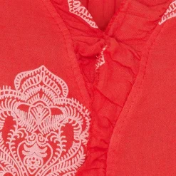 MARTA DU CHATEAU dame top MdcElke - Red/WhitePrint Online