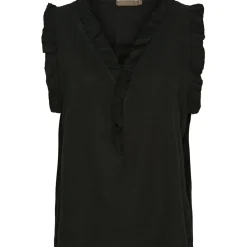 MARTA DU CHATEAU dame top MdcElke - Black New