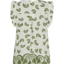 MARTA DU CHATEAU dame top MdcElke - White/Military Sale