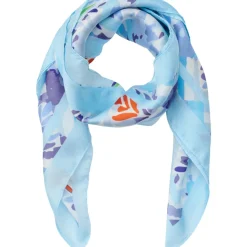 MARTA DU CHATEAU dame tørklæde MdcEliane FA-Scarf - Blue60122 Online