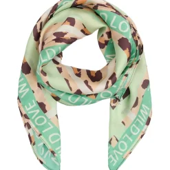 MARTA DU CHATEAU dame tørklæde MdcJuline FA1-Scarf - Green Leo Hot