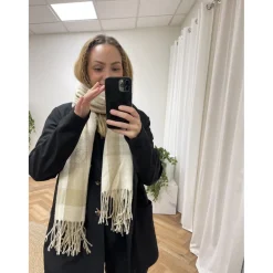 MARTA DU CHATEAU dame tørklæde 182302 - Beige Discount