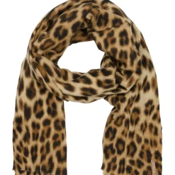 MARTA DU CHATEAU dame tørklæde MdcMocca 172-1010 - Leo Print Discount