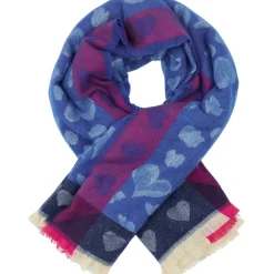 MARTA DU CHATEAU dame tørklæde MdcSoraka BA-1499 - Blue